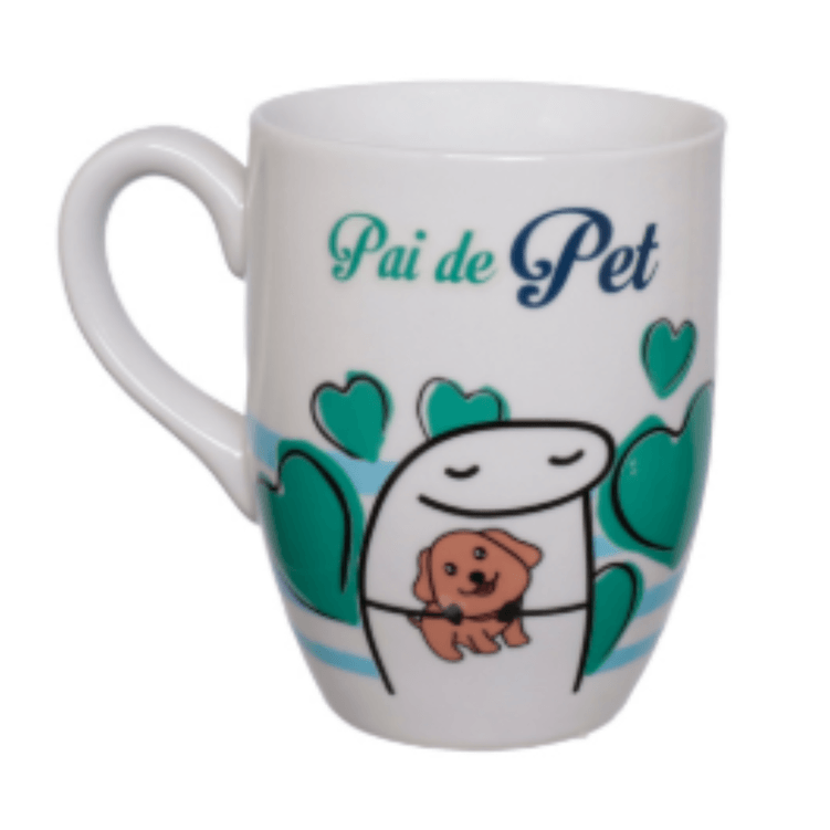 47034 - CANECA MEME PAI PET CER 300ML HAUSKRAFT ETILUX ETILUX